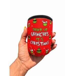 New The grinch Drink up grinches it’s Christmas drink coozie medium